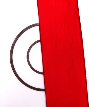 Red Colour Plain Satin Fabric